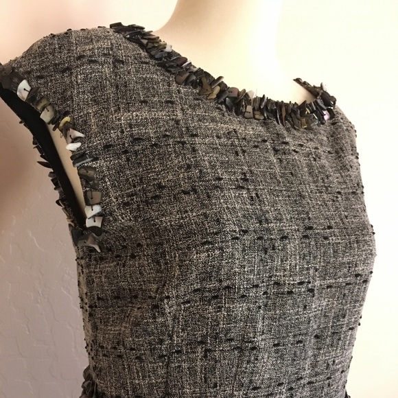 Little tweed dress with pauna glass shells 0P - Picture 2 of 8